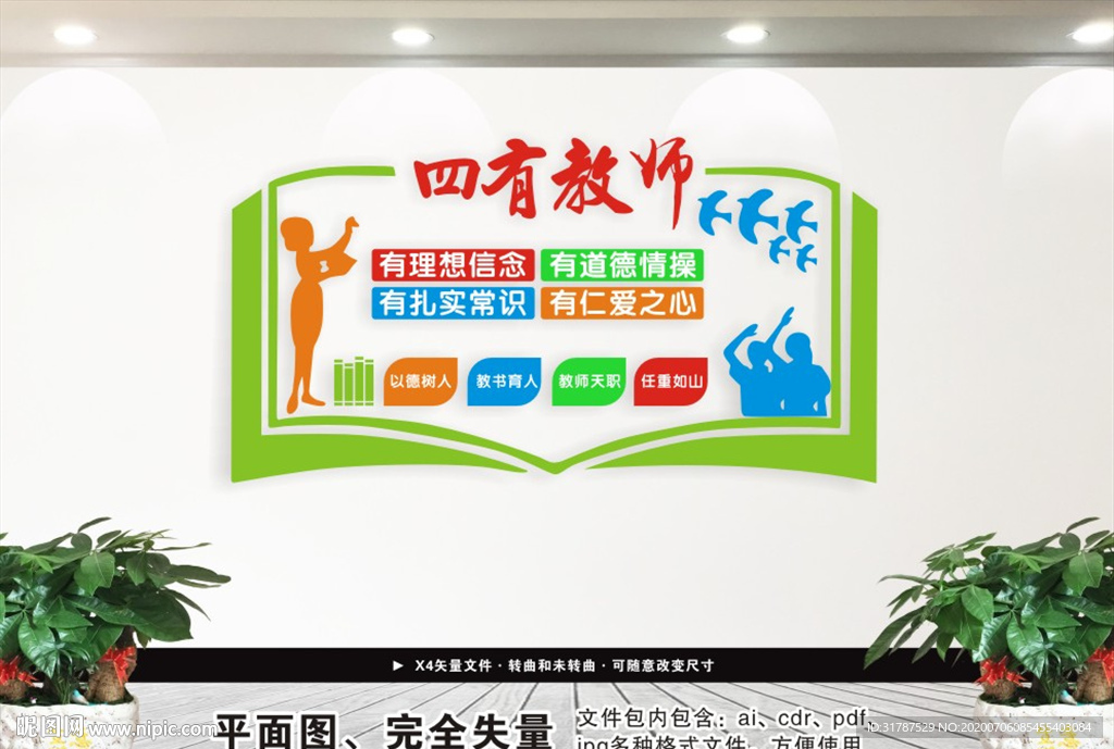 四有教师文化墙