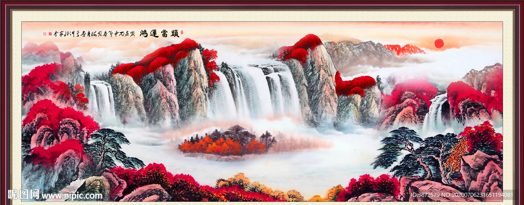 山水画国画山水画
