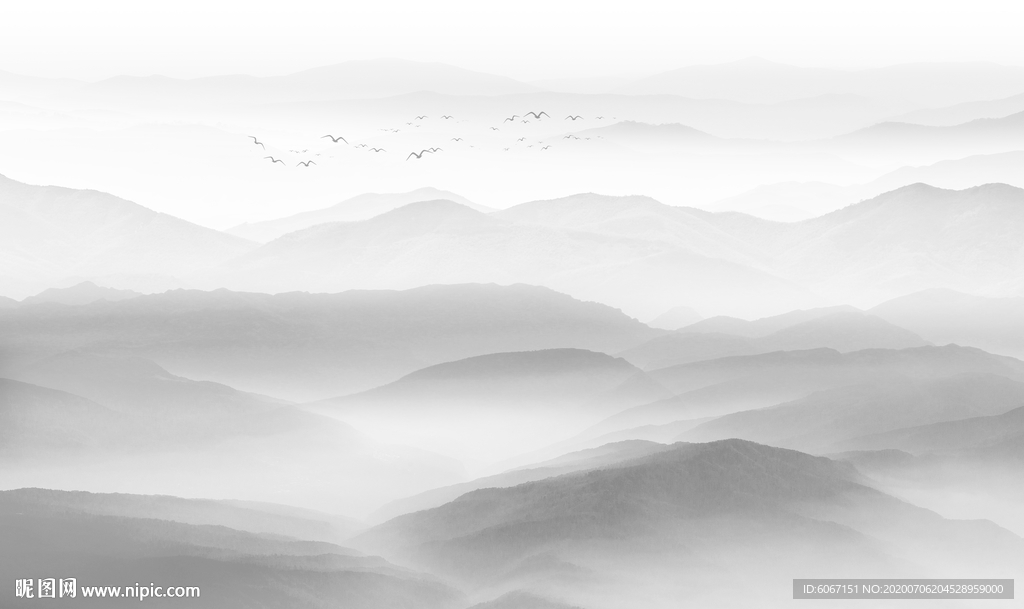 水墨山水画