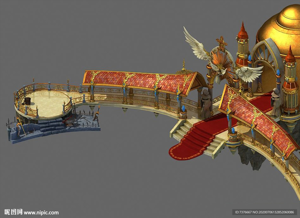 宫殿 游戏场景 dp 美陈