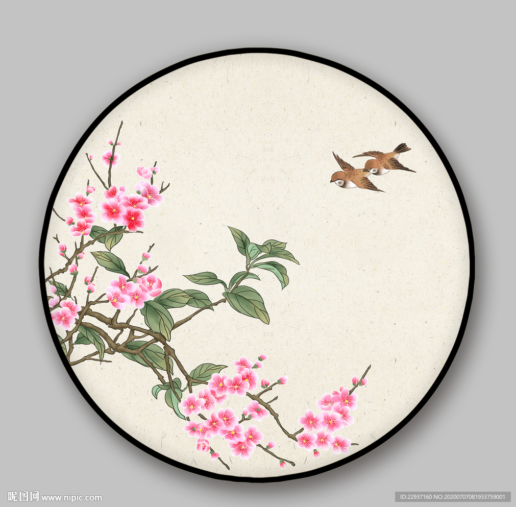 工笔花鸟装饰画