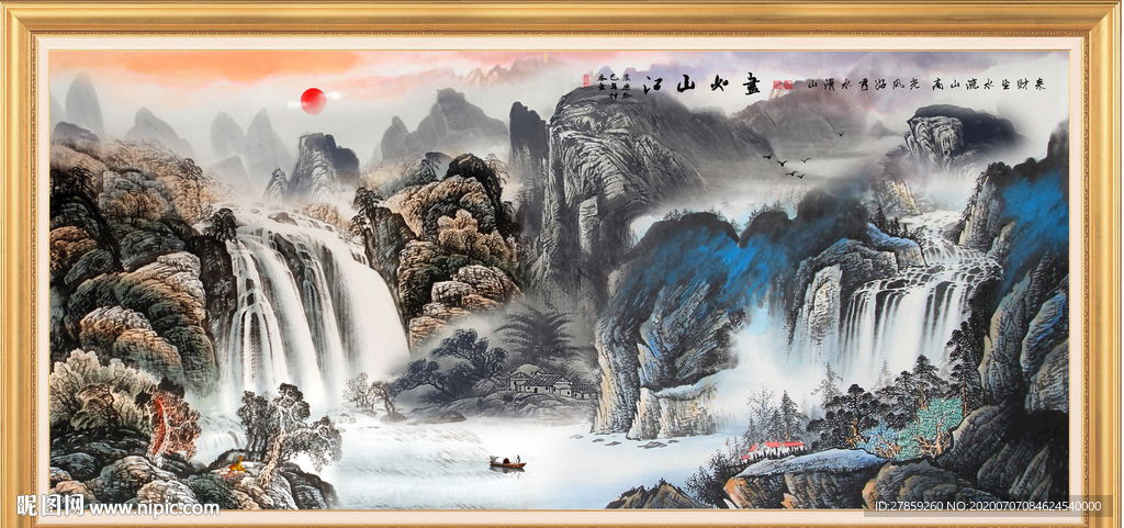 山水画国画山水画
