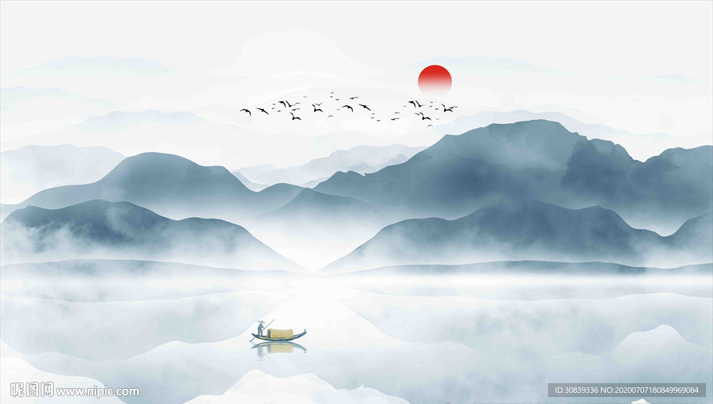 新中式山水画