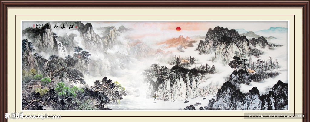 山水画 水墨山水画 意境山水画