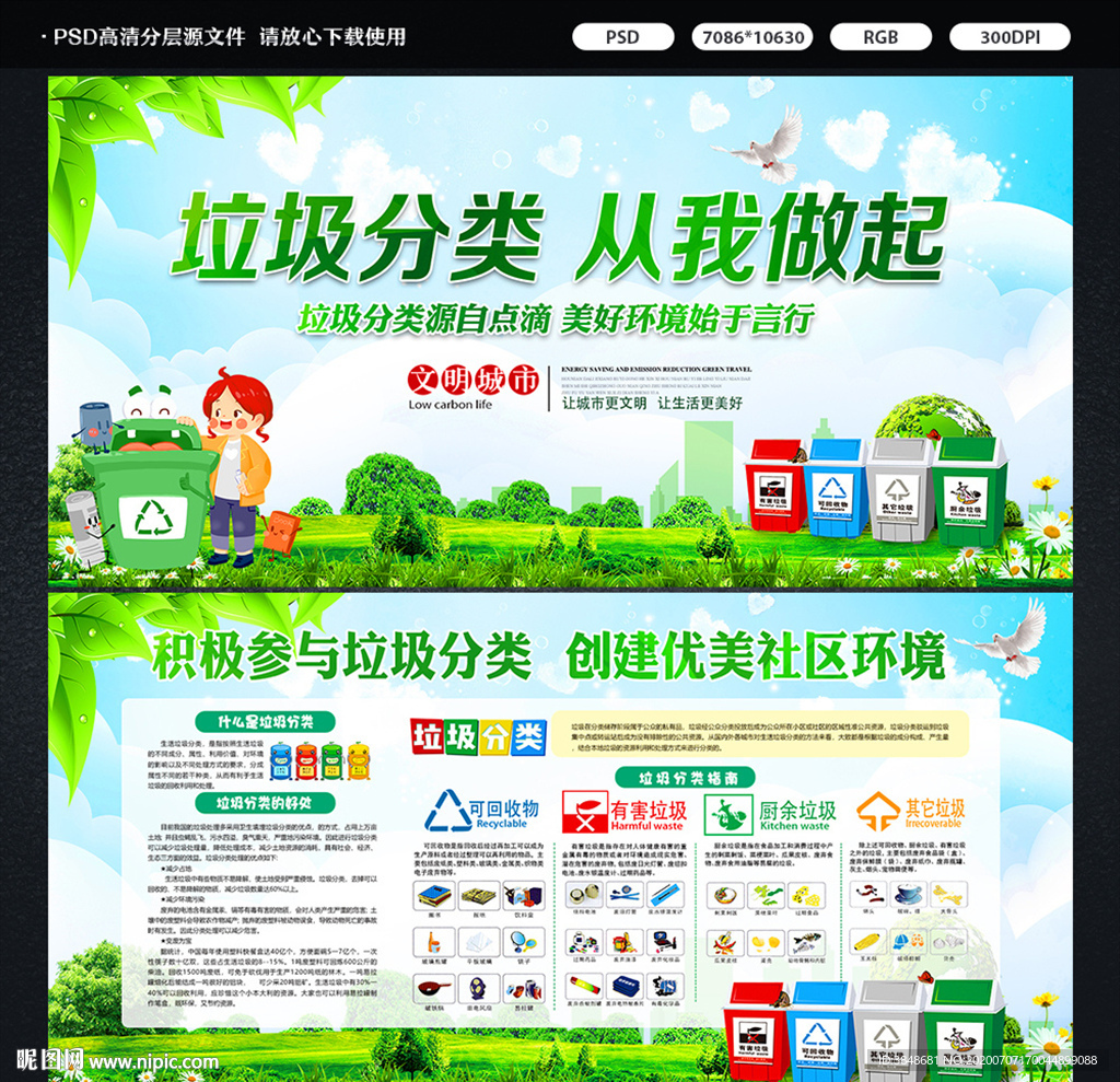 垃圾分类 从我做起