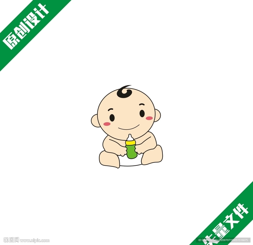 卡通婴儿婴幼儿行业图案设计