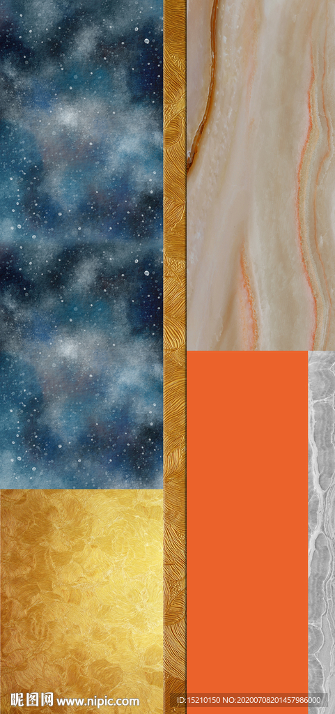 大理石抽象玄关背景墙