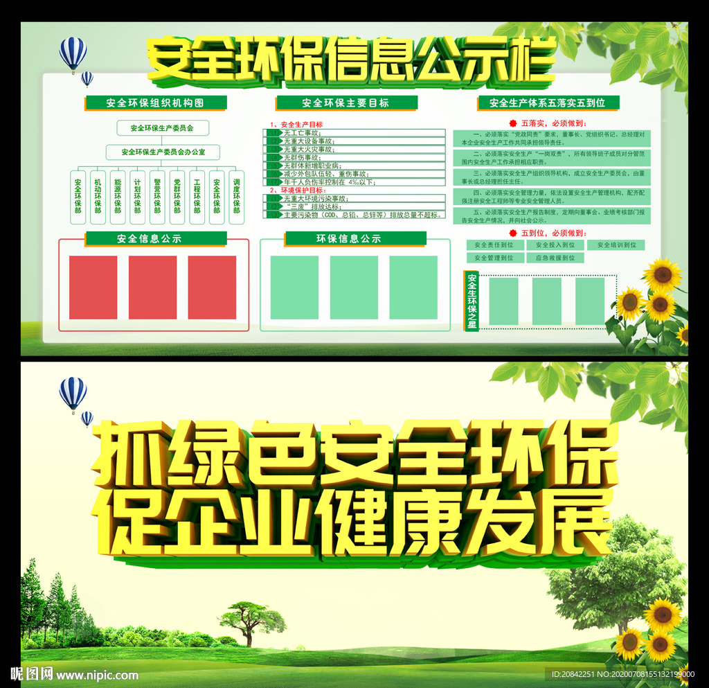 安全环保信息公示栏