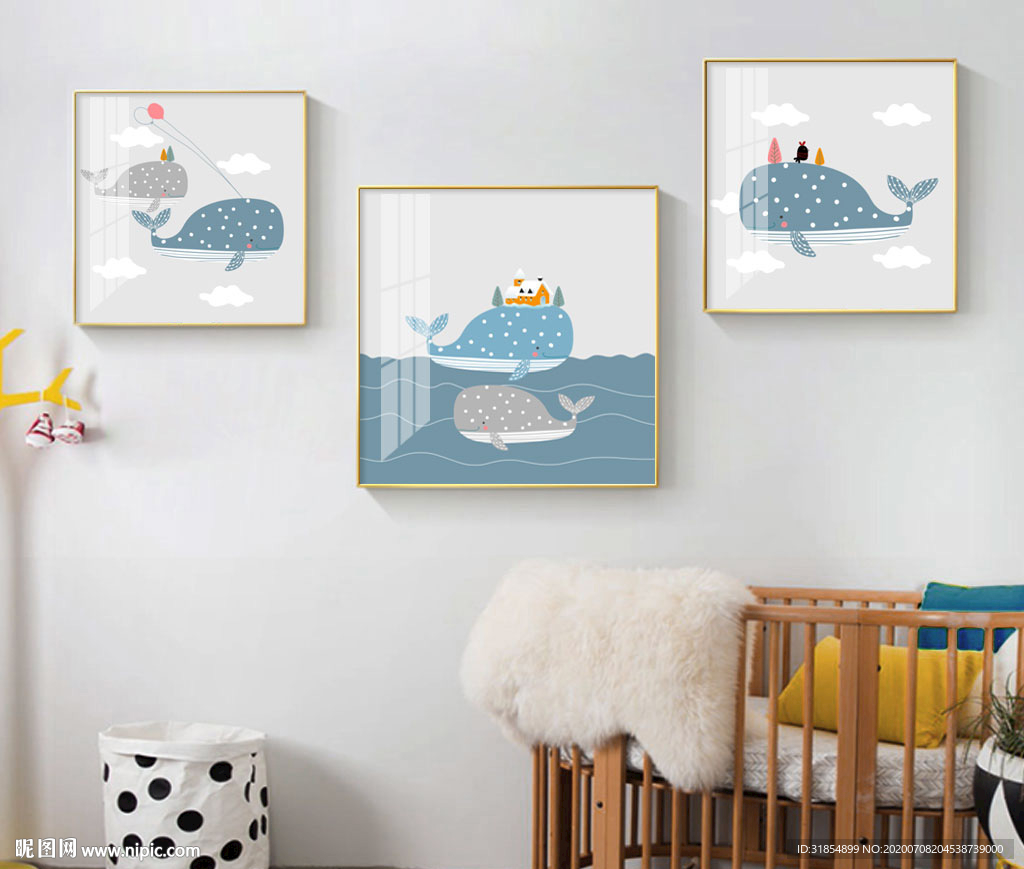 现代简约手绘卡通装饰画