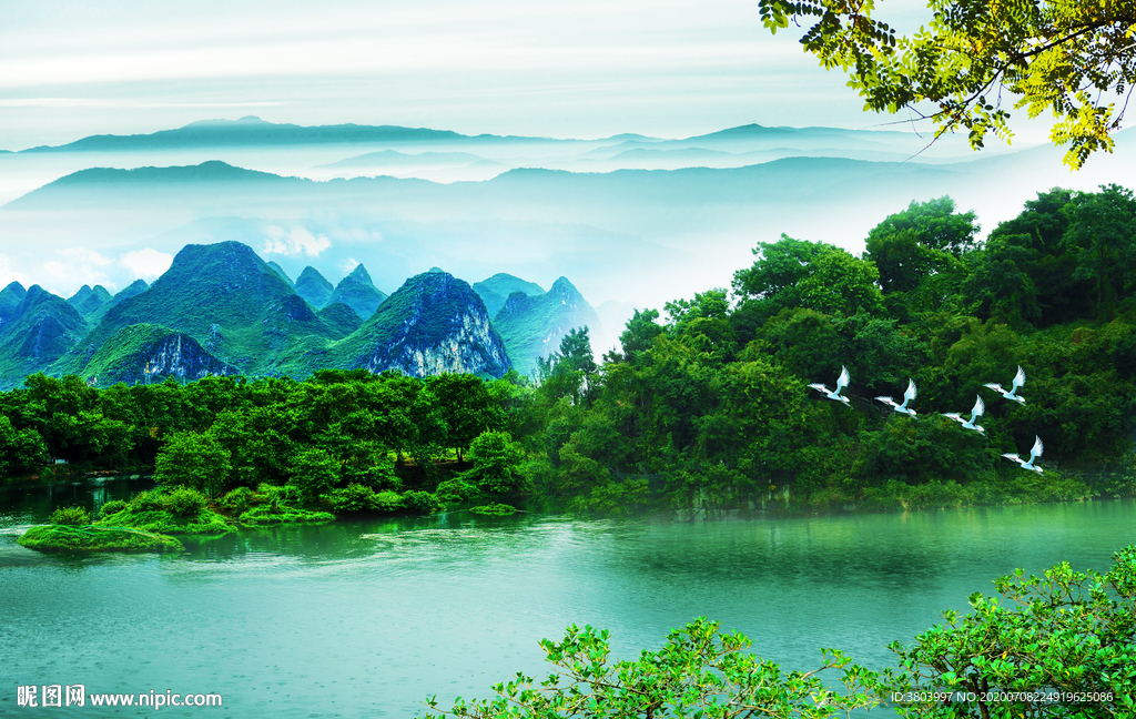 山水风景画 大气山水
