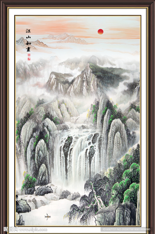 玄关山水画