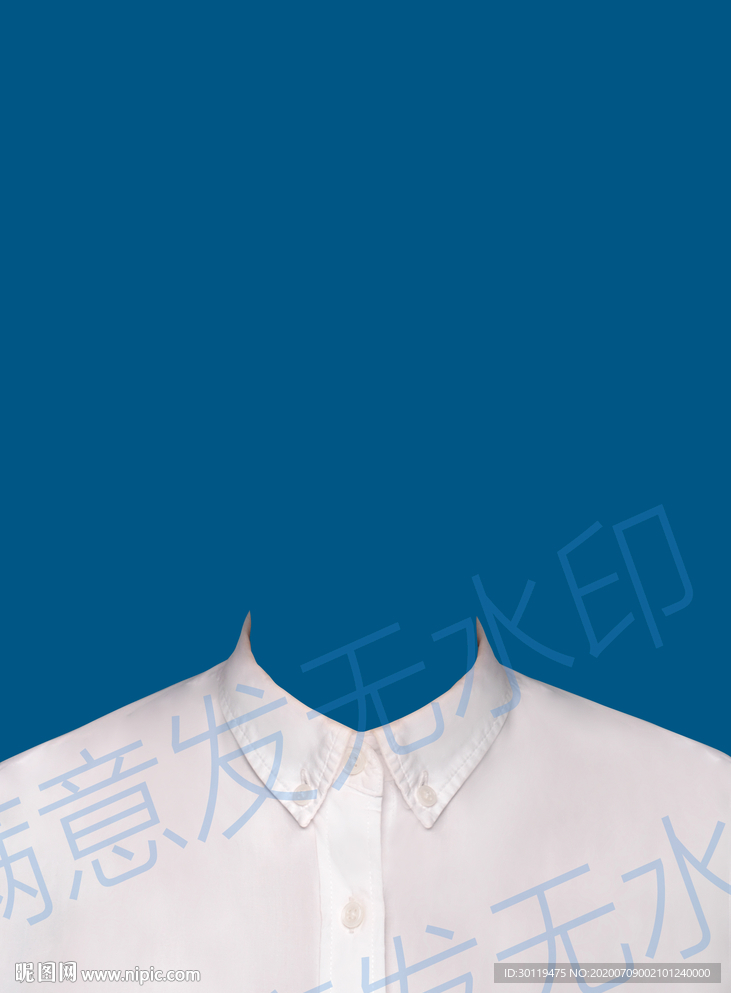 登记照白衬衫