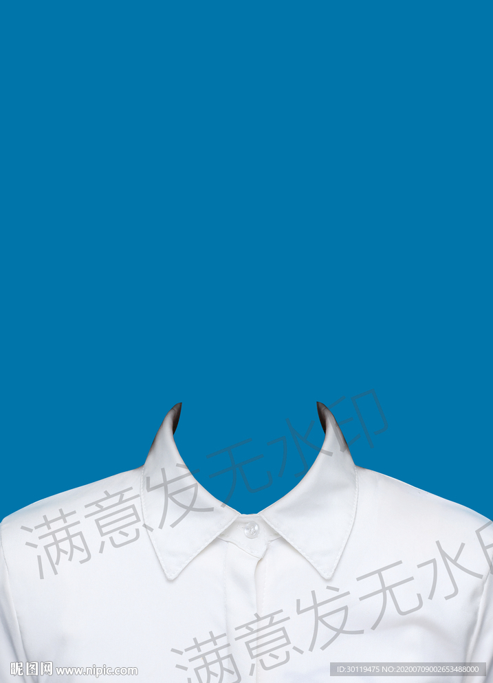寸照白衬衫