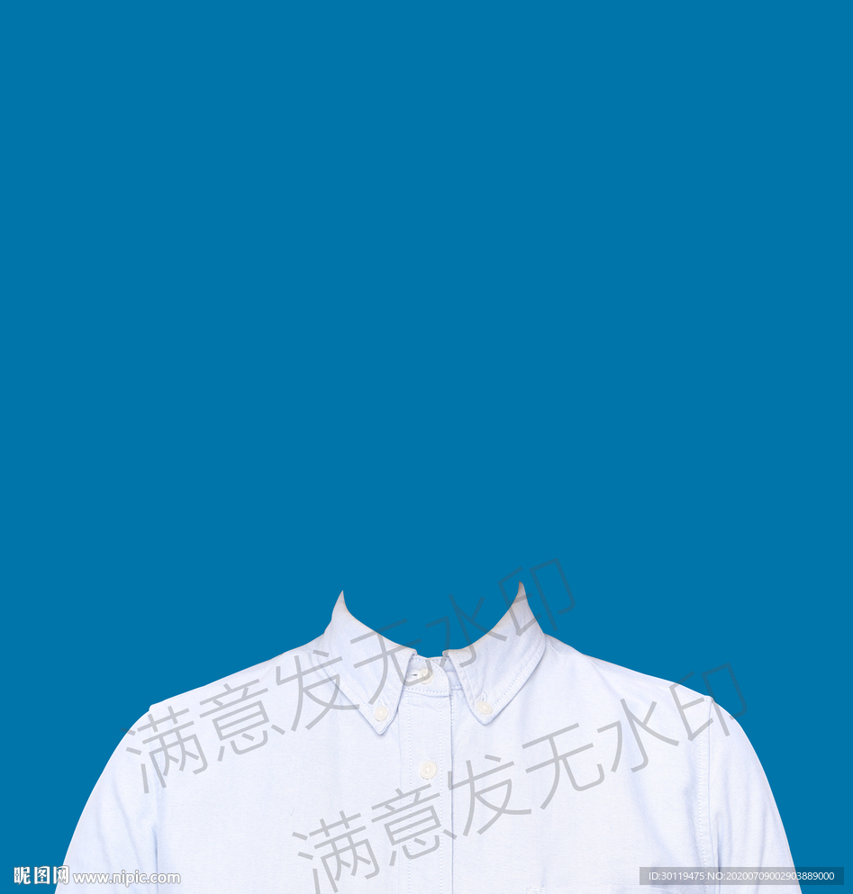 证件照白衬衫