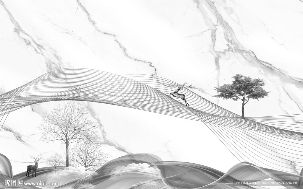 别墅大气装饰画 TIF分层