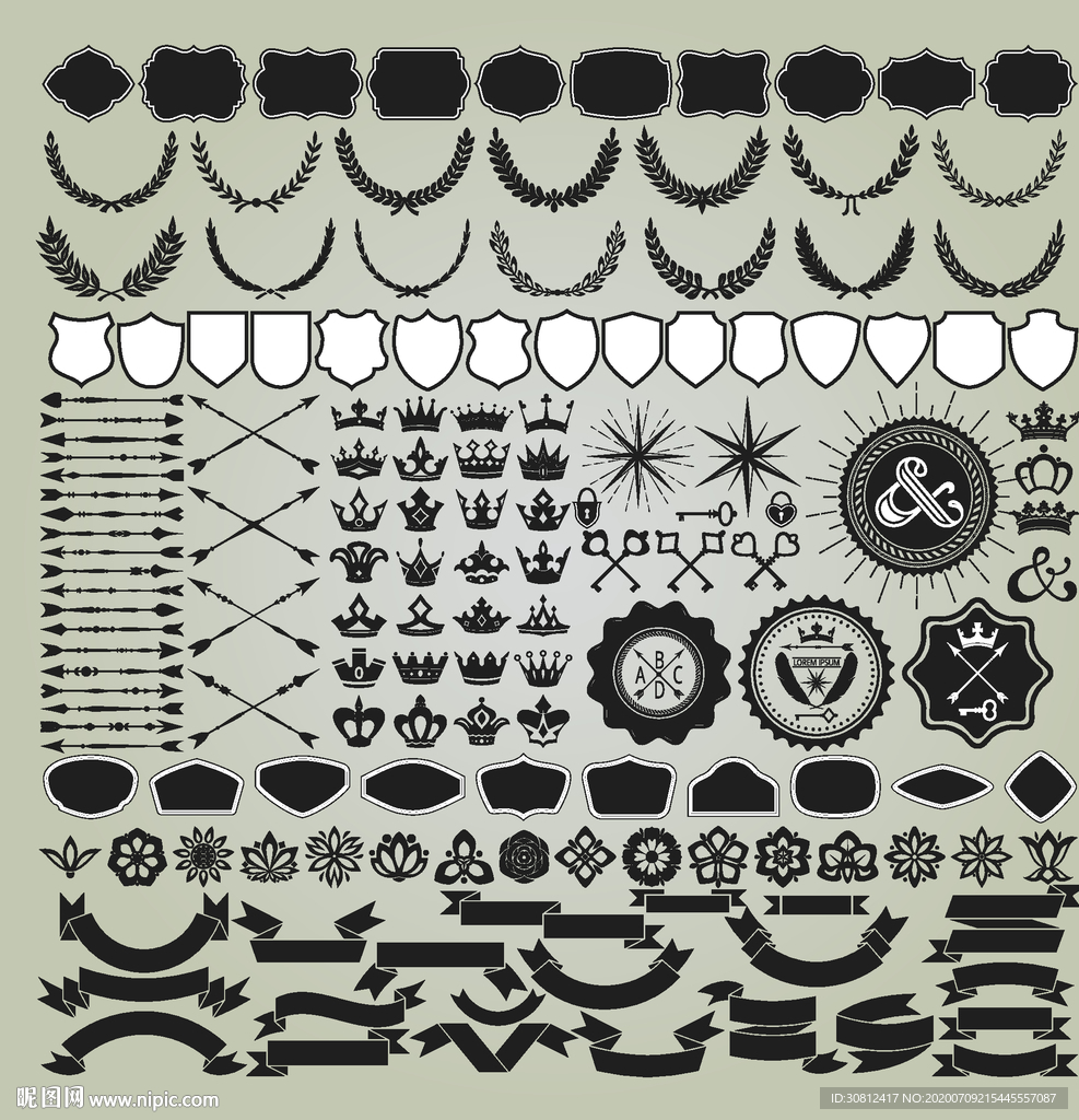 欧式花纹 欧式边框 欧式花边
