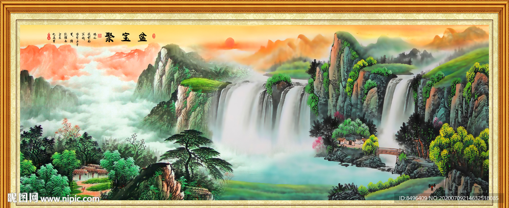 山水画国画山水画