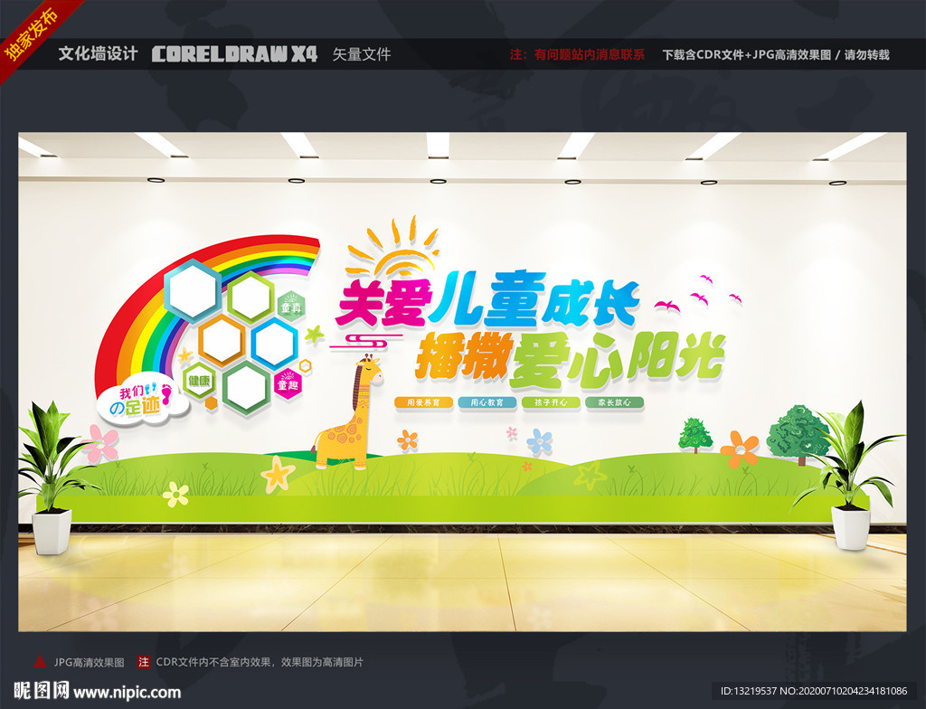 幼儿园文化墙 幼儿园背景墙