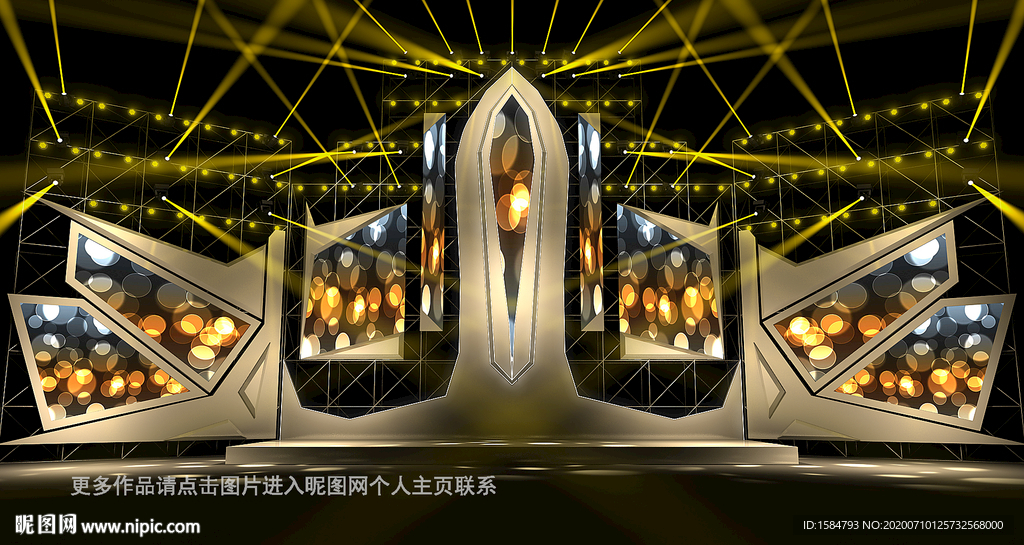 2020电音节舞美（临摹作品）