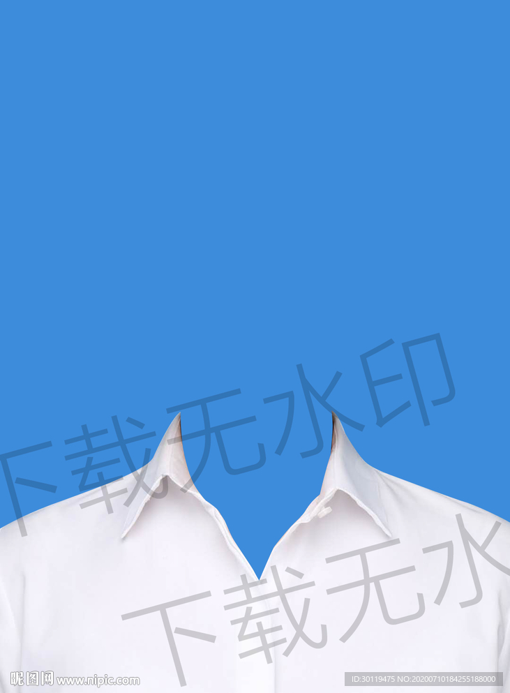证件照白衬衫