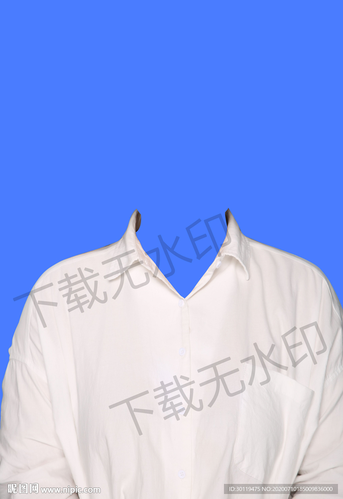 证件照白衬衫
