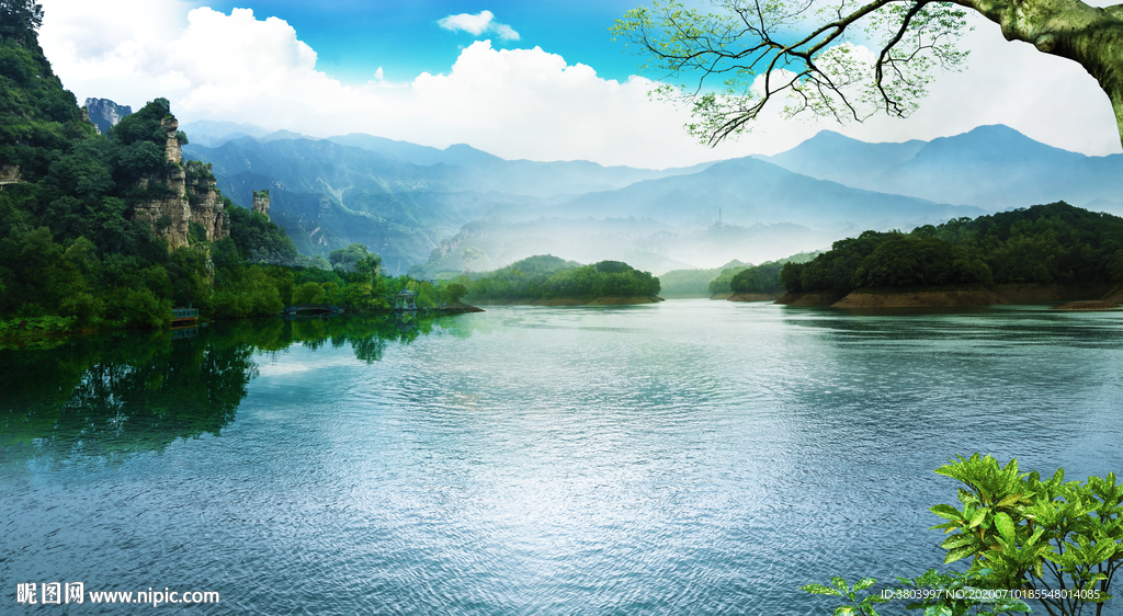 山水画 山水风景