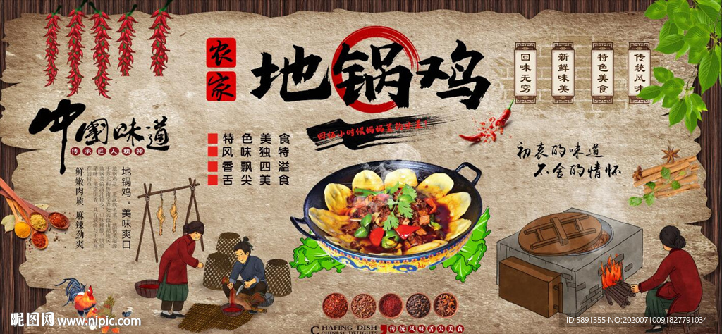 地锅鸡