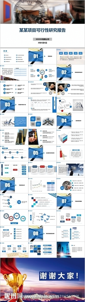 项目可行性研究报告PPT模板