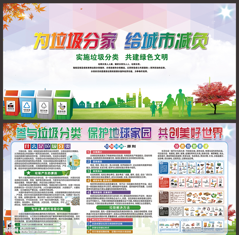 垃圾分类宣传栏