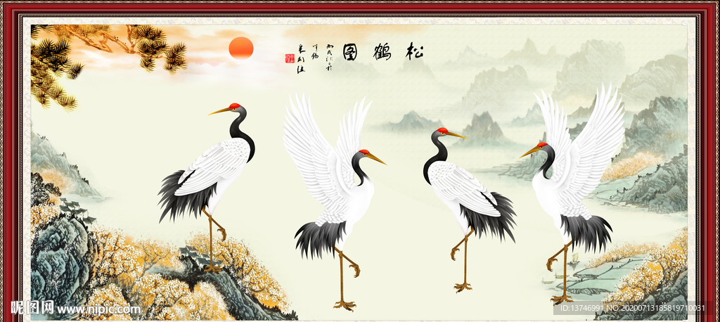 松鹤图