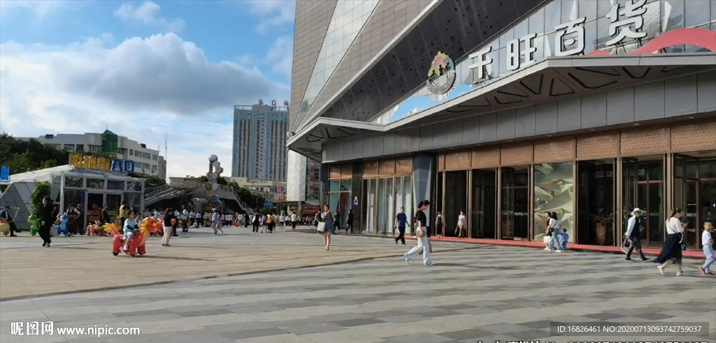 庆阳城市人群延时摄影