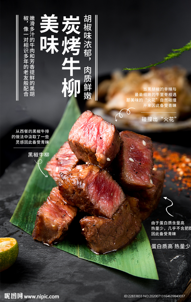 烤牛柳海报