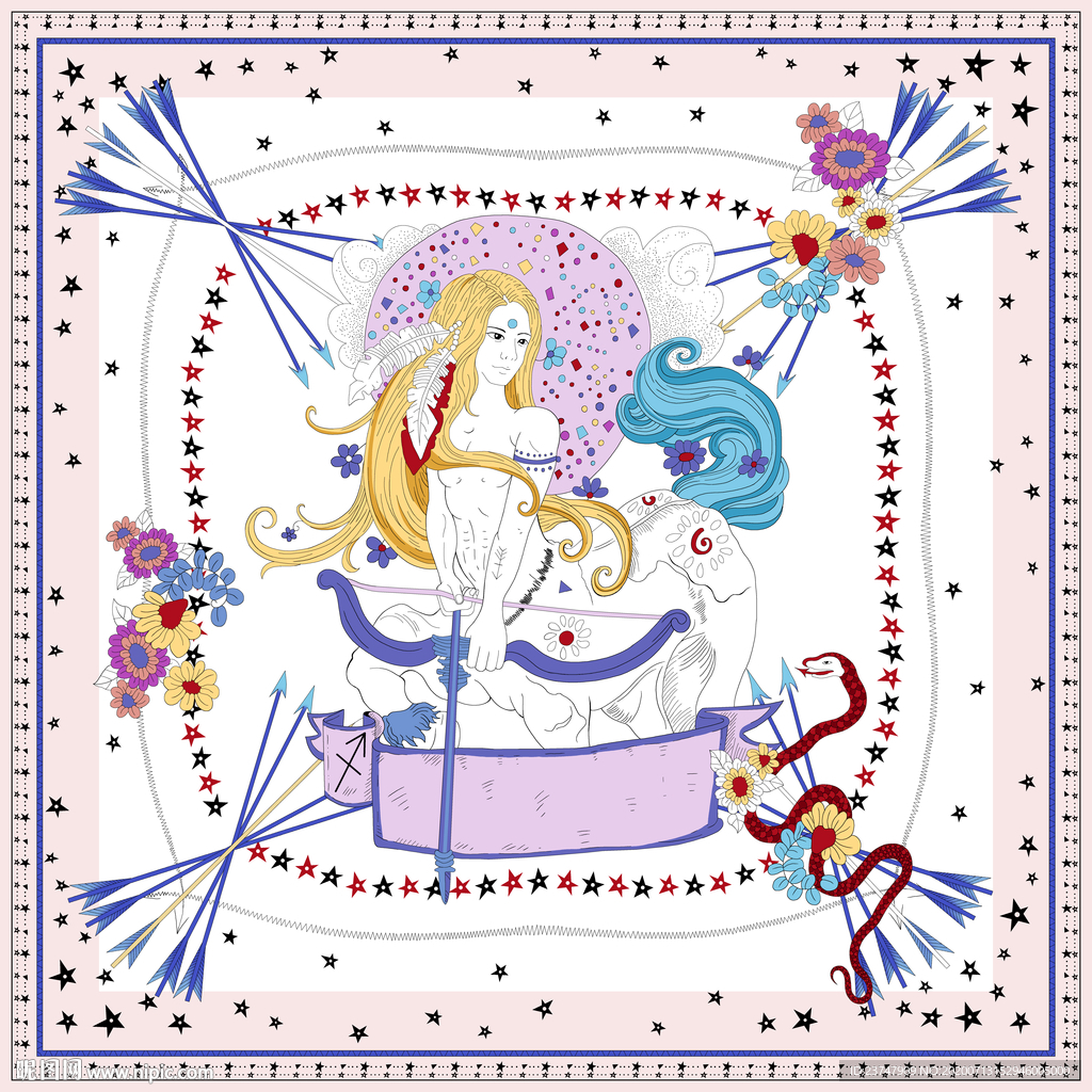 方巾 大牌方巾 射手座