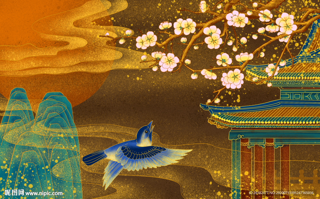樱花装饰画