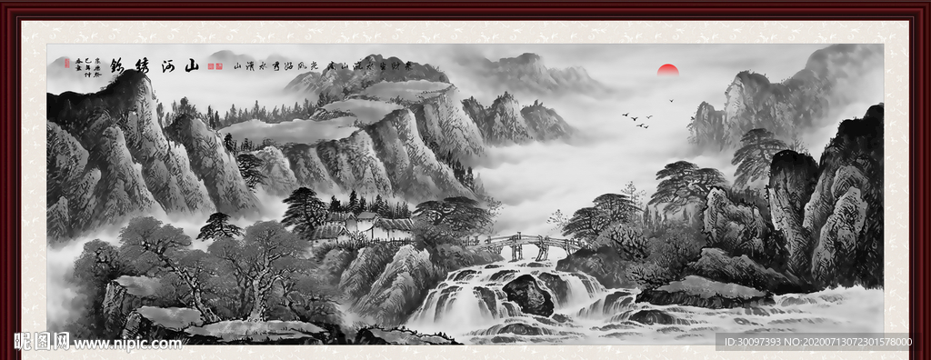 山水画国画山水画
