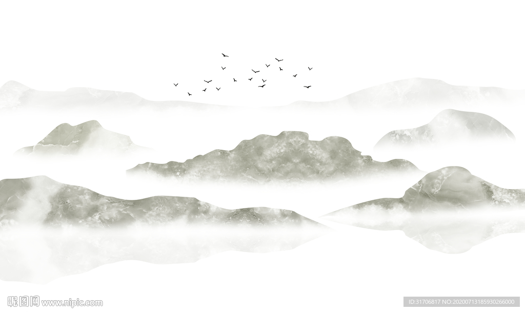 抽象山水画