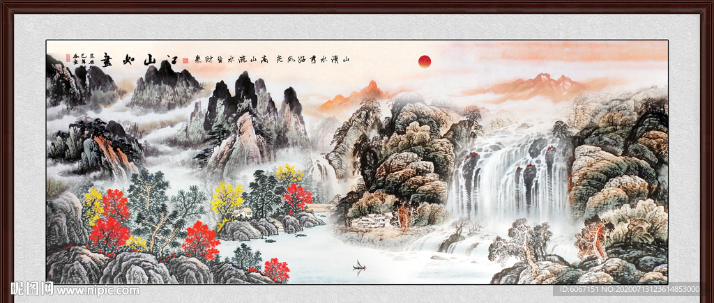 山水画 水墨山水画 意境山水画