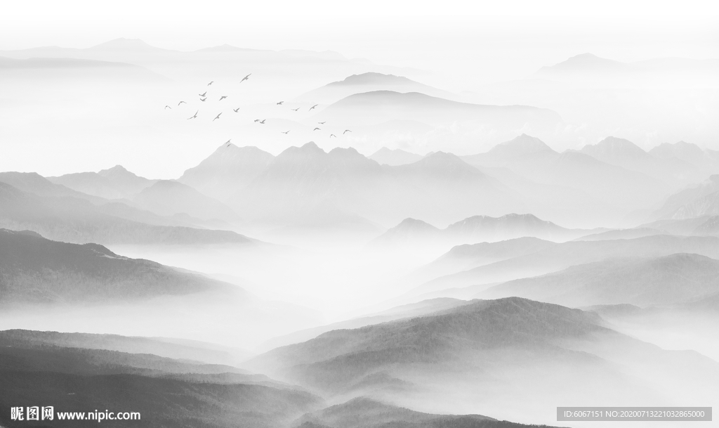 山水画 水墨山水画 意境山水画