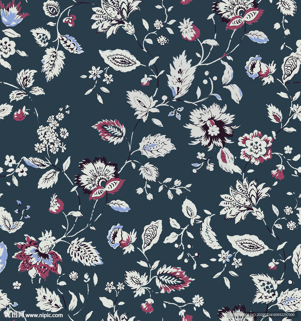 大牌花型  女装花型