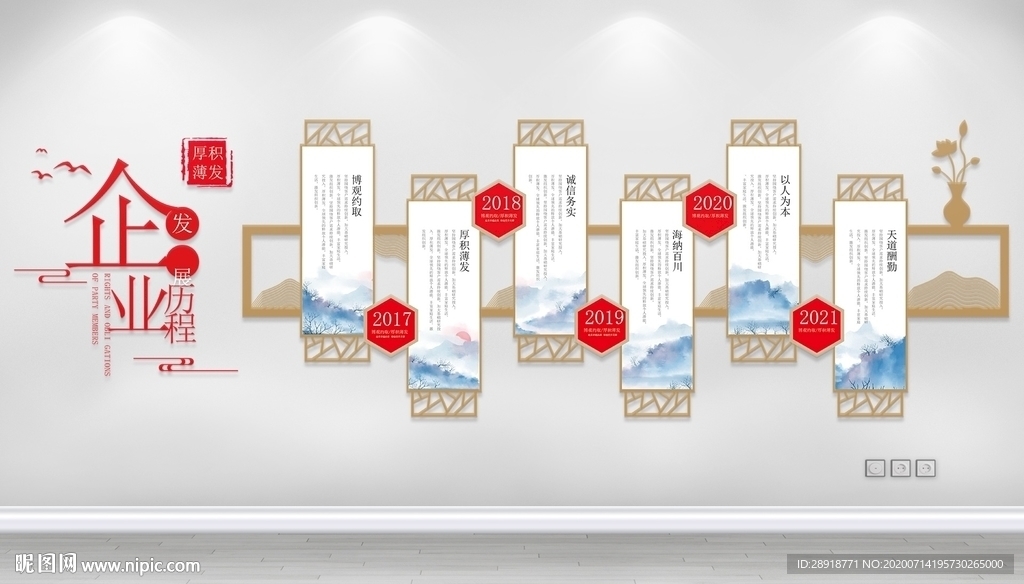 企业历程文化墙