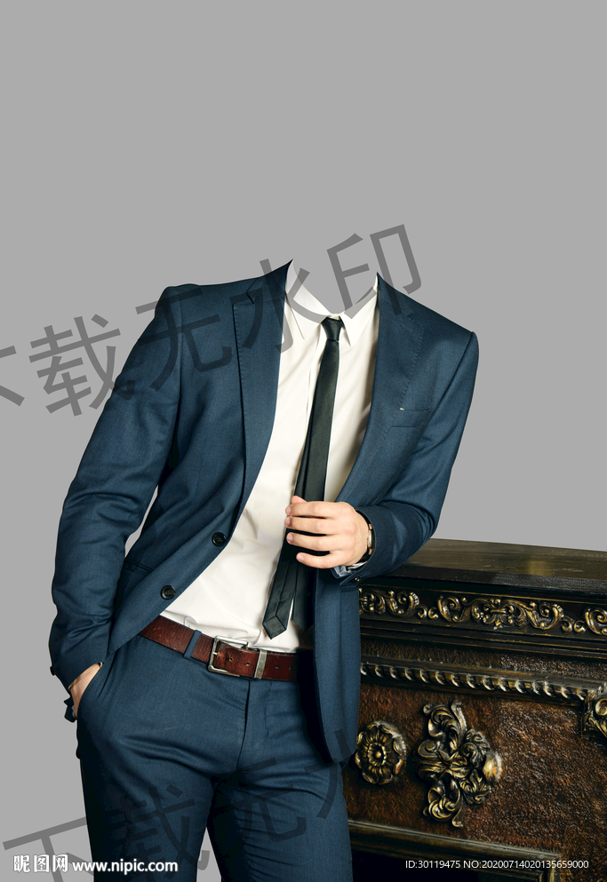 男士半身西装