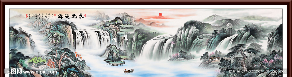 山水画国画山水画
