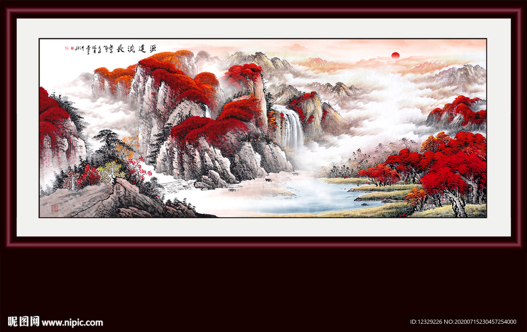 山水画 水墨山水画 意境山水画