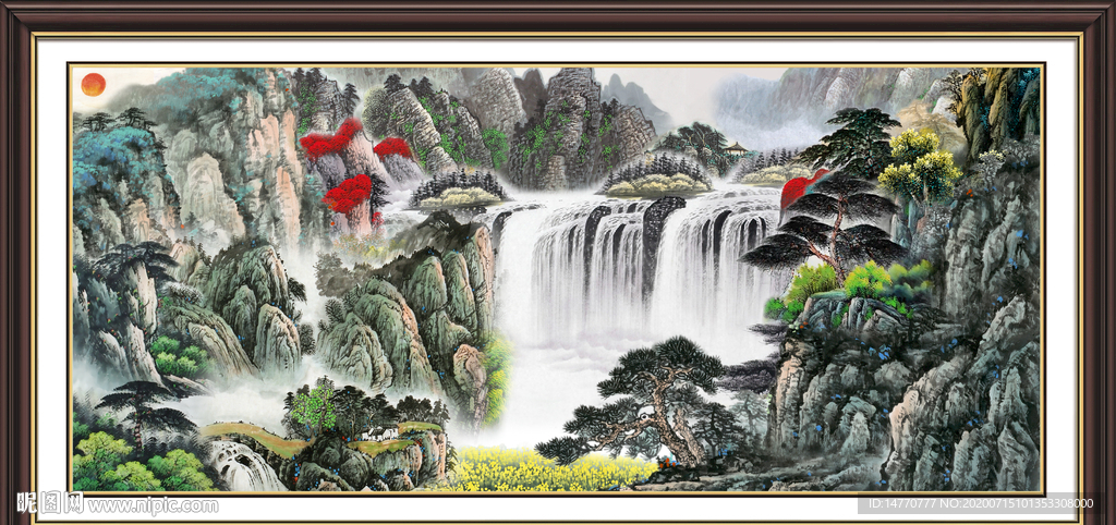 巨幅山水画