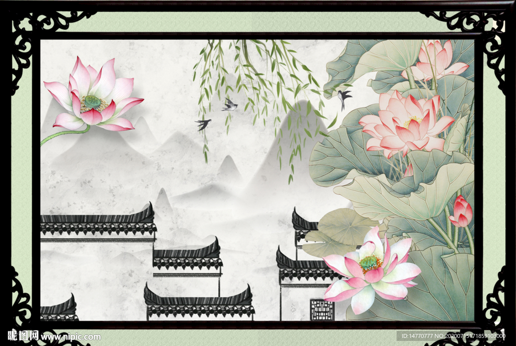 荷花图