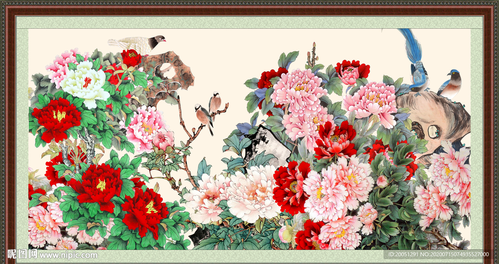 国画牡丹