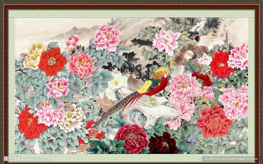 国画牡丹