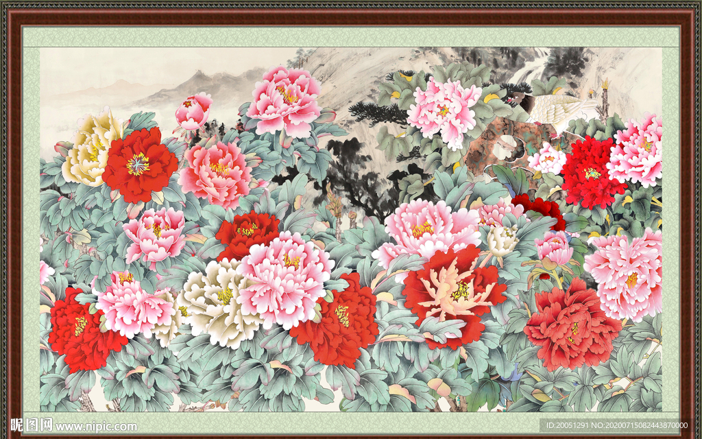国画牡丹