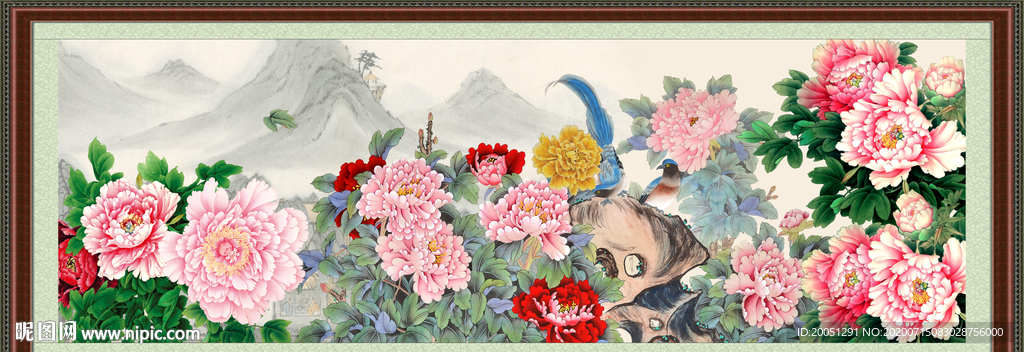 国画牡丹