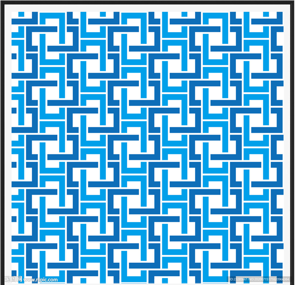 创意中国风环形回形针图案背景